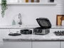 Ninja AG301EU Grill de cuisine + Friteuse à air 5-en-1 Ninja Foodi - 5,7 L, 3,8 L, parrillade pour 4 personnes (Cuit, grille, frit, rôtit, déshydrate)