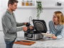 Ninja AG301EU Grill de cuisine + Friteuse à air 5-en-1 Ninja Foodi - 5,7 L, 3,8 L, parrillade pour 4 personnes (Cuit, grille, frit, rôtit, déshydrate)