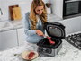 Ninja AG301EU Grill de cuisine + Friteuse à air 5-en-1 Ninja Foodi - 5,7 L, 3,8 L, parrillade pour 4 personnes (Cuit, grille, frit, rôtit, déshydrate)