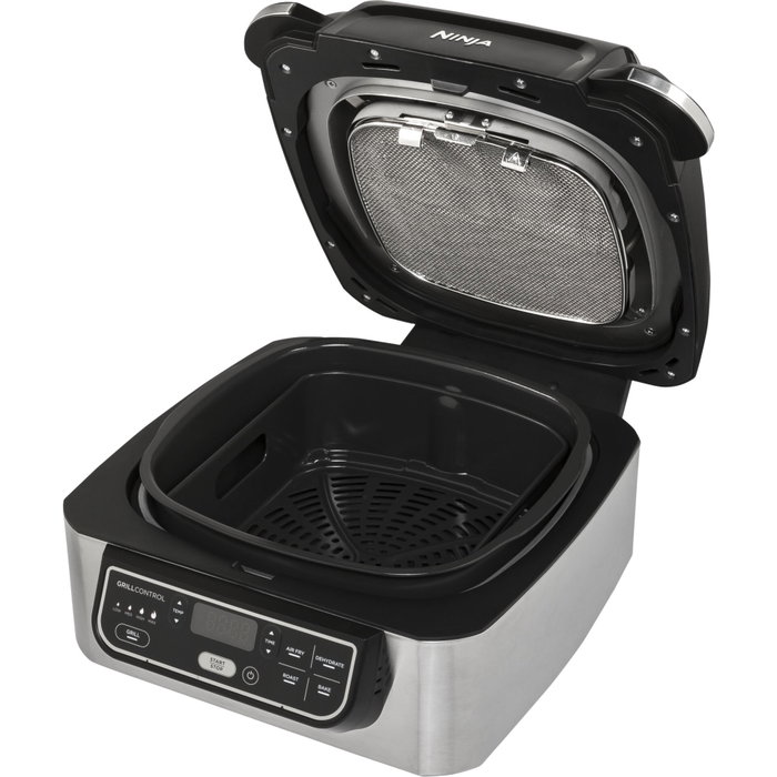 Ninja AG301EU Multi-cuiseur Grill et Friteuse à Air Chaud Noir / Argenté