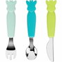 Sophie La Girafe Couverts en Silicone Bleu / Vert