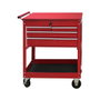 WOLFPACK LINEA PROFESIONAL Chariot Porte-outils Métallique 86x44x99 cm avec 4 Tiroirs et 2 Plateaux