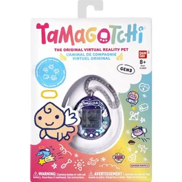 BANDAI Tamagotchi original Angel Night Garden - Animal électronique virtuel avec écran couleur, 3 boutons et jeux