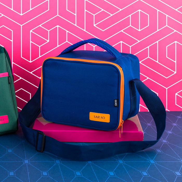 Ensemble de sac alimentaire réutilisable Quid Sarao Bleu Textile Sans BPA 21 x 16 x 14 cm (6 Unités)