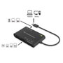 Conceptronic Lecteur de Cartes Externe USB 3.2 Gen 1 - Compatible SD, MicroSD, Memory Stick, MMC, Noir
