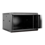 Phasak Pro Rack Mural 19 pouces 9U 600x600 mm PHO 3109 Armoire de Réseau avec Porte en Verre Trempé