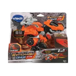 VTech - Switch & Go Dinos Fire - Furex Le Super T-Rex - Jeu de transformation dinosaure voiture - Avec écran LCD, sons et lumières - Jouet enfant 4 ans et plus