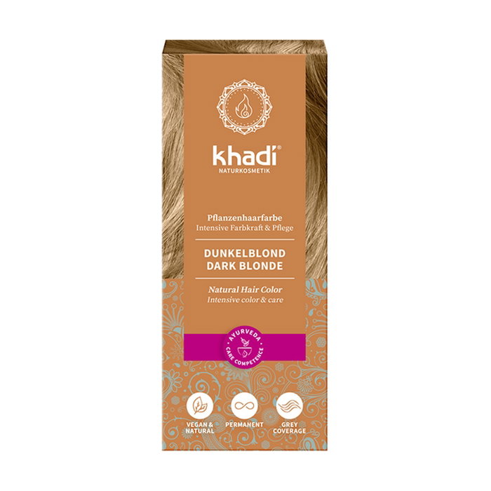 Khadi Herbal Color Rubio Oscuro Ceniza Khadi Herbal Color Rubio Oscuro Ceniza