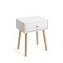 Vinthera Moa Table de chevet en bois et mélamine, pieds en pin, 40x30x50 cm