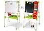 Chicos Pizarra de Artista - Tableau 2 en 1 magnétique et pour craies, extensible et pliable, 63x60x120 cm avec 82 accessoires