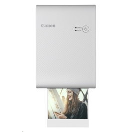 Canon SELPHY Square QX10 Imprimante Photo Sublimation Thermique Blanche - Wi-Fi, USB, Papier Carré