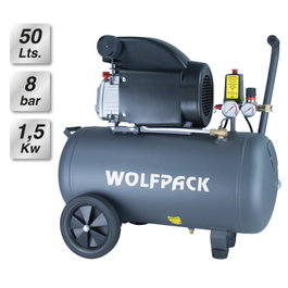WOLFPACK LINEA PROFESIONAL Compresseur 50 Litres 2,0 HP Sans Huile