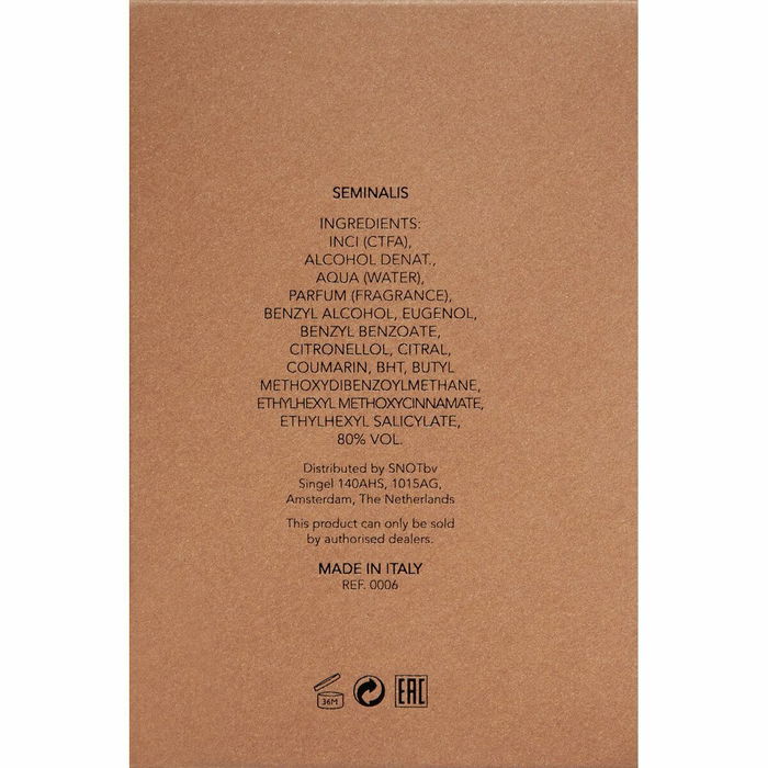 Parfum Unisexe Orto Parisi SEMINALIS 50 ml Seminalis