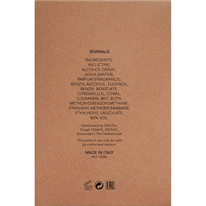 Parfum Unisexe Orto Parisi SEMINALIS 50 ml Seminalis