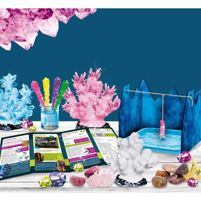 Liscianigiochi I'M A GENIUS Pocket - Kit Scientifique Découverte des Cristaux, Expériences de Cristallisation - Pour Enfants dès 8 Ans