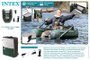 Intex Barque de pêche Big Catch Pro avec rames et pompe, bateau gonflable pour enfants, 165 x 120 x 38 cm