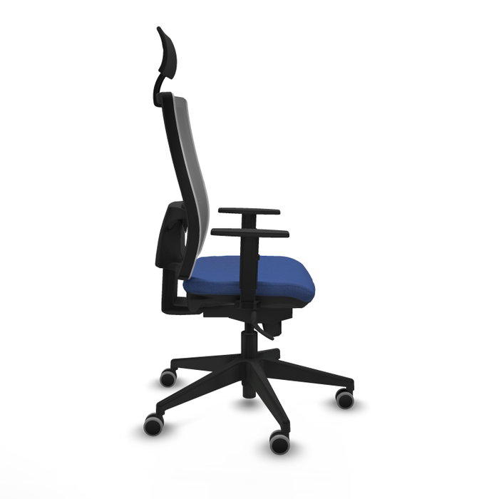 Piqueras y Crespo Chaise de Bureau Horna Bleu Marine et Gris