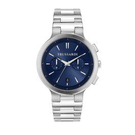 Trussardi R2453164004 avec cadran bleu et bracelet gris