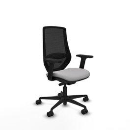 PIQUERAS Y CRESPO Chaise Mardos Synchrone/Traslack Gris clair/Noir