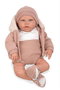 Muñecas Arias Muñeca Elegance 54 cm Anuk Rosa - Poupée poids en vinyle et coton - En espagnol