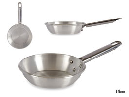 Kinvara Poêle en Aluminium avec Manche 15 cm - Compatible Gaz, Four et Lave-vaisselle (Set de 12)