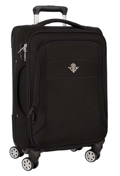 Safta Trolley cabine souple 20" Real Betis Balompie Premium - Valise à main 35 x 51 x 20 cm en nylon 900D, Noir