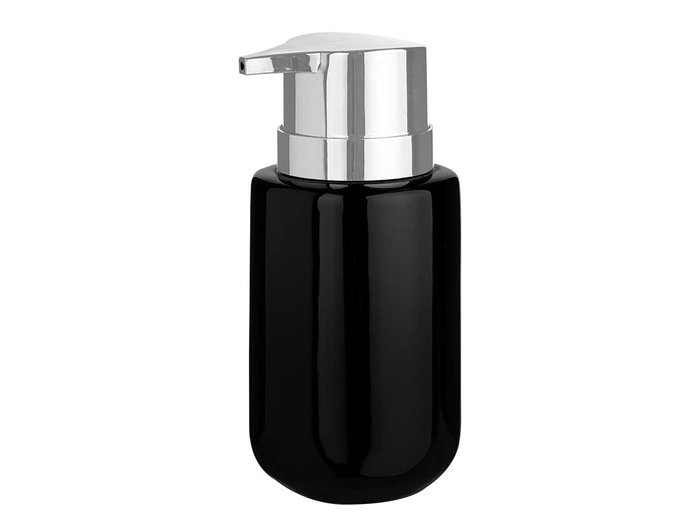 Berilo Dosateur à savon céramique large noir 7x14x8 cm (Set de 12)