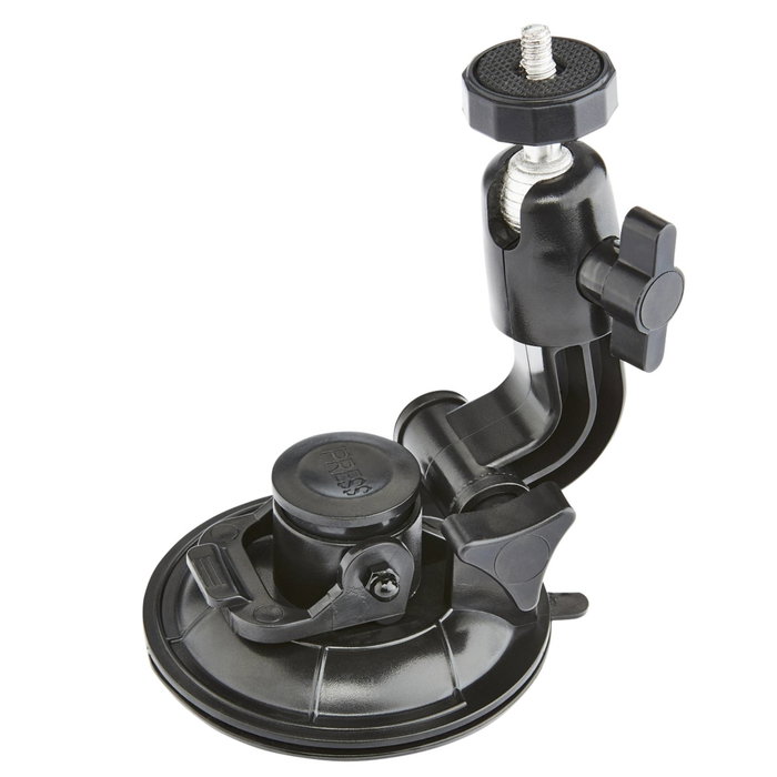Mantona Suction Cup Holder XL 1/4 inch + GoPro Mount, Black