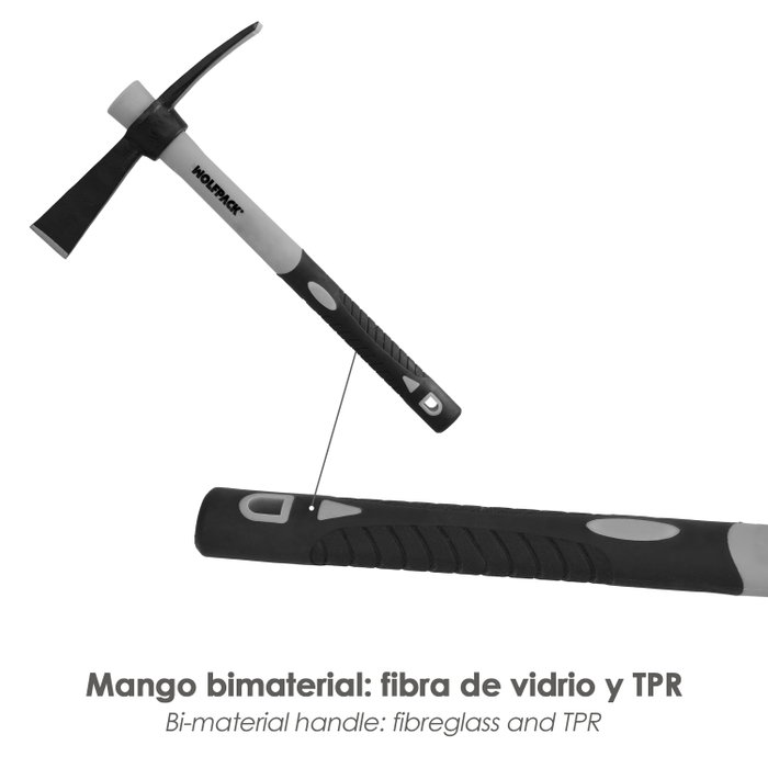 WOLFPACK LINEA PROFESIONAL Décintoir Maurer 815 avec manche en fibre de verre WOLFPACK LINEA PROFESIONAL Décintoir Maurer 815 avec manche en fibre de verre