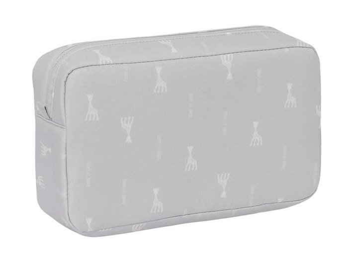 Safta Sophie la girafe Nécessaire de toilette réutilisable et imperméable 28x16x9 cm pour enfant - A partir de 3 ans