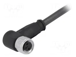 HARTING Connecteur M8 à 3 broches avec cordon de 1 m, femelle, angulaire 90°