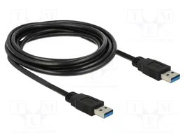DELOCK Câble USB A vers USB A 3m Noir