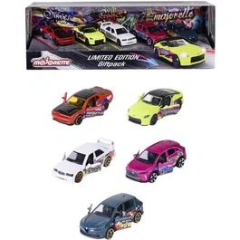 Majorette SL11 - Coffret Cadeau Graffitis de 5 Véhicules de Collection à l'Échelle 1/64 - Modèles en Métal avec Parties Ouvrantes