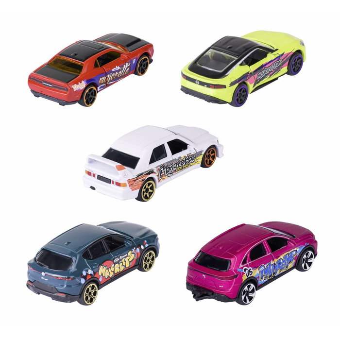 Majorette Coffret Cadeau Série Limitée 11 - 5 voitures métal exclusives 'Graffitis' 1/64