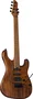 EKO Guitare Électrique Aire 701 Wildwood Naturel Corps Paulownia Micros Humbucker Simple EKO Steel HRC57 Tremolo