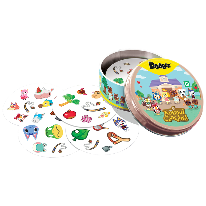 Asmodee Dobble Animal Crossing Jeu de Cartes d'Observation et de Rapidité Multilingue