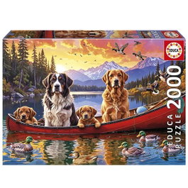 Educa - Puzzle 2000 Pièces 'Domingo con los niños' - Art en Bois - À Partir de 14 Ans - Multilingue (Espagnol, Français, Anglais, Allemand)