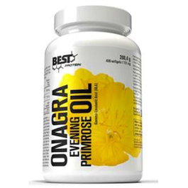 Best Protein Huile d'Onagra 400 Perles - Complément Alimentaire Riche en GLA et Vitamine E