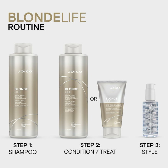 Joico Blonde Life Brightening Conditioner 1000 mL - Après-shampooing éclaircissant et nourrissant pour cheveux blonds