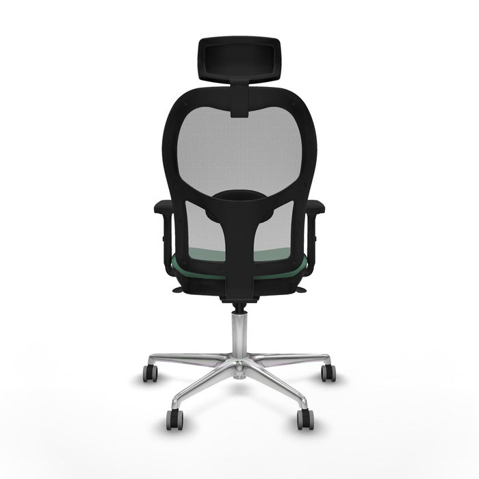 Piqueras y Crespo Chaise de Bureau avec Appui-tête 2D086G2 Vert émeraude