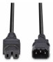 Lindy Câble d'alimentation secteur haute température C14 vers C15 2 mètres noir H05-VVF 3G * 1.00 mm², pour serveurs et équipements pro