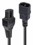 Lindy Câble d'alimentation secteur haute température C14 vers C15 2 mètres noir H05-VVF 3G * 1.00 mm², pour serveurs et équipements pro