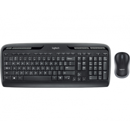 Logitech 920-008533 Clavier et souris sans fil MK330 Noir - Ensemble clavier et souris avec connectivité USB