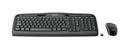 Logitech MK330 Combo Clavier et Souris sans Fil 2.4 GHz avec Touches Multimédia - Clavier Allemand (AZERTY) pour Ordinateur Portable et Bureau
