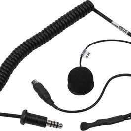 Stilo STIAE0335 - Bouchon mâle NEXUS 4C, prise RCA et micro Stilo pour casque, spirale longue, accessoire intercom et communication moto