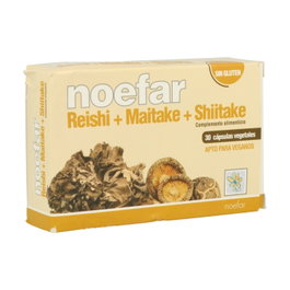 NOEFAR Reishi, Maitake et Shiitake 30 capsules