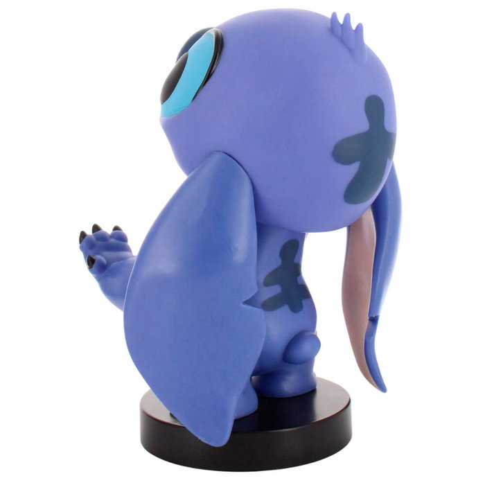 EXQUISITE GAMING - Support chargeur Smiley Stitch Disney 20cm pour manettes PS5, Xbox Series, iPhone et smartphones - Cable Guy