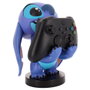 EXQUISITE GAMING - Support chargeur Smiley Stitch Disney 20cm pour manettes PS5, Xbox Series, iPhone et smartphones - Cable Guy