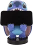Exquisite Gaming Cable Guys - Figurine support universel Disney Stitch Smiley - Compatible manettes PS5, Xbox, Nintendo Switch et smartphones (câble USB inclus) - 20 cm