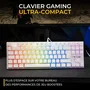 Glab KEYZ MERCURY EX Clavier Gamer Mécanique Switch Rouge TKL Blanc RGB
